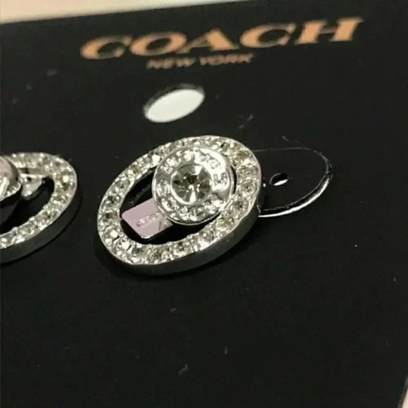 Open Circle Halo Stud Earrings - Picture 6 of 8